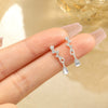 Women's Alloy Heart Shape Diamondembedded Electroplated Stud Earrings