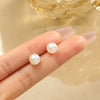 Women's Alloy Heart Shape Diamondembedded Electroplated Stud Earrings