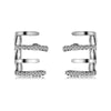 Women's Alloy Heart Shape Diamondembedded Electroplated Stud Earrings