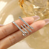 Women's Alloy Heart Shape Diamondembedded Electroplated Stud Earrings