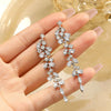 Women's Alloy Heart Shape Diamondembedded Electroplated Stud Earrings