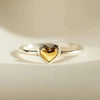 Women's Alloy Heart Shape Minimalist Ring With Electroplating