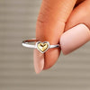 Women's Alloy Heart Shape Minimalist Ring With Electroplating