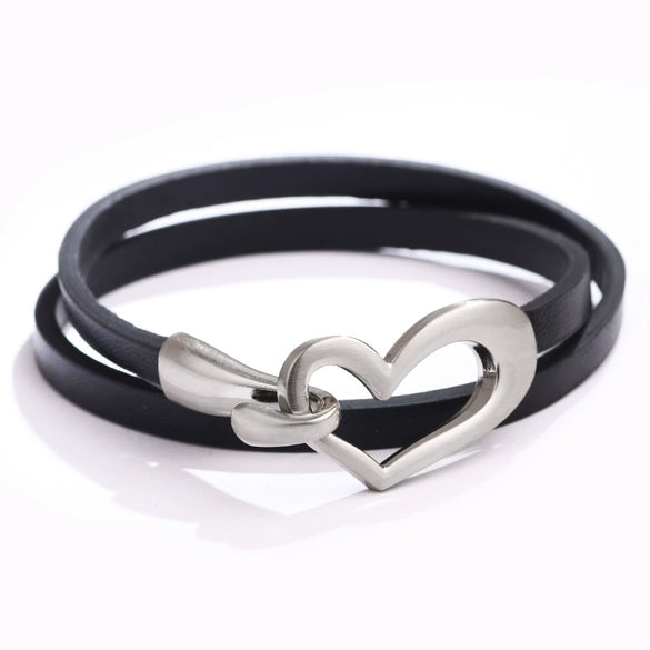 Women's Alloy Heart Shaped Electroplated Bracelet
