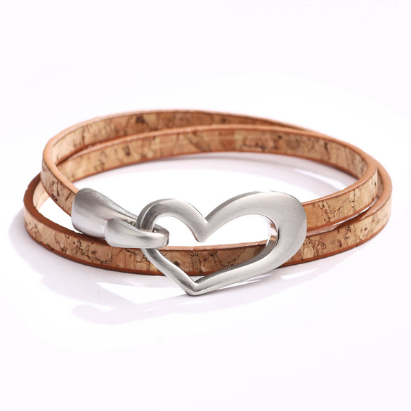 Women's Alloy Heart Shaped Electroplated Bracelet