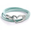 Women's Alloy Heart Shaped Electroplated Bracelet