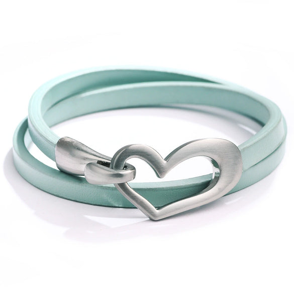 Women's Alloy Heart Shaped Electroplated Bracelet