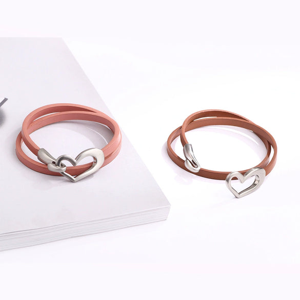 Women's Alloy Heart Shaped Electroplated Bracelet
