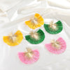 Women's Alloy Heartshaped Geometric Retro Exaggerated Tassel Electroplated Earrings