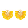 Women's Alloy Heartshaped Geometric Retro Exaggerated Tassel Electroplated Earrings