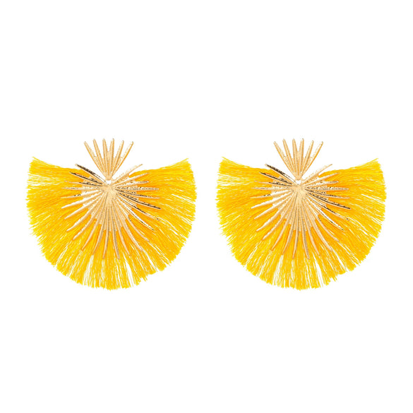 Women's Alloy Heartshaped Geometric Retro Exaggerated Tassel Electroplated Earrings