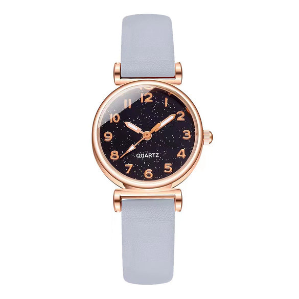 Women's Alloy Imitation Leather And Stainless Steel Round Dial Leisure Watch