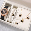 Women's Alloy Imitation Leather Belt Watch With Round Dial And Pin Buckle Leisure Style