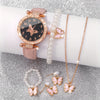 Women's Alloy Imitation Leather Belt Watch With Round Dial And Pin Buckle Leisure Style