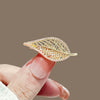 Women's Alloy Leaves Antiexposure Brooch Electroplated Fashion Decoration