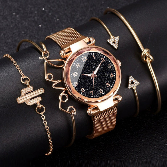 Women's Alloy Leisure Round Dial Watch