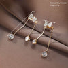 Women's Alloy Light Luxury Diamond Bow Tassel Earrings