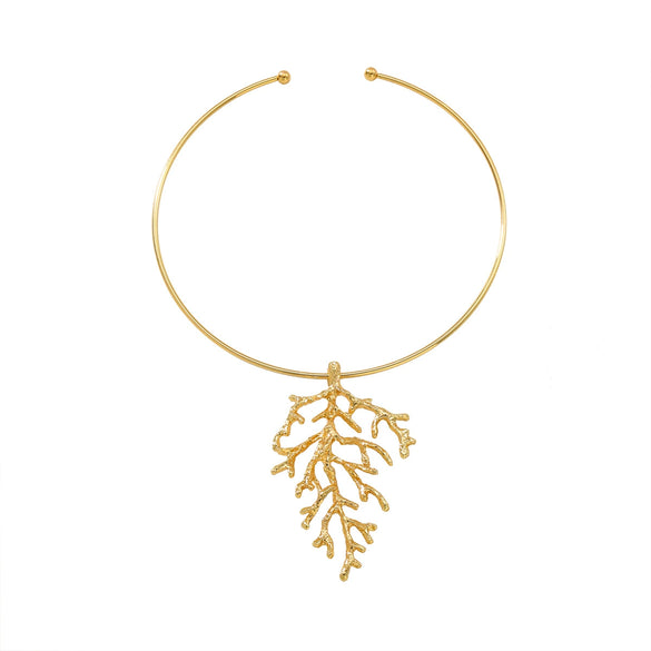Women's Alloy Long Collar With Flower Pattern Fashion Style