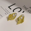 Women's Alloy Metal Geometric Style Electroplated Earrings