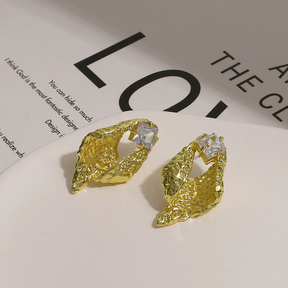 Women's Alloy Metal Geometric Style Electroplated Earrings