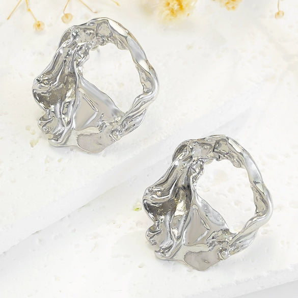 Women's Alloy Metal Geometric Style Electroplated Earrings