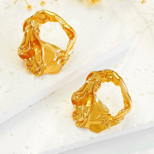 Women's Alloy Metal Geometric Style Electroplated Earrings
