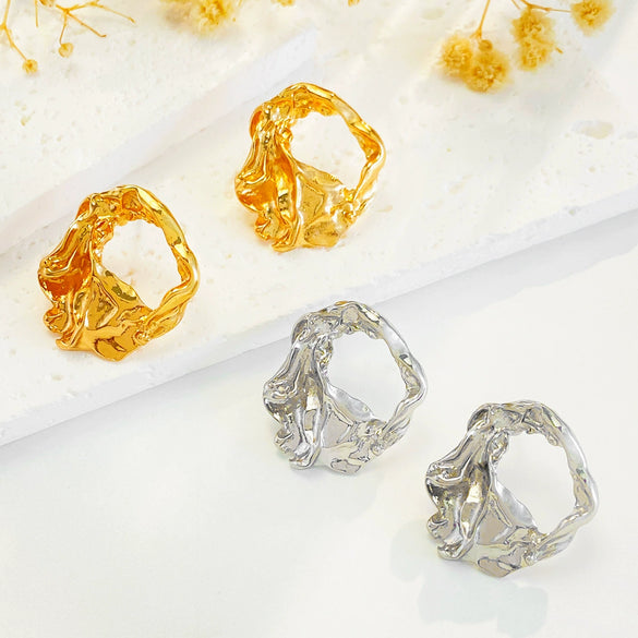 Women's Alloy Metal Geometric Style Electroplated Earrings