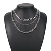 Women's Alloy Multilayer Gold Chain Necklace Geometric Punk Hip Hop Style Electroplated