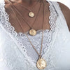 Women's Alloy Multilayer Gold Chain Necklace Geometric Punk Hip Hop Style Electroplated