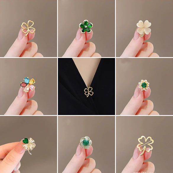 Women's Alloy Natural Flower Pattern Electroplated Antiexposure Brooch