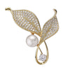 Women's Alloy Natural Plant Flowers Rosemary Brooch Electroplated