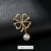 Women's Alloy Natural Style Flower Pattern Electroplated Brooch For Clothes Decoration