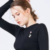 Women's Alloy Panda Balloon Brooch With Electroplating Treatment