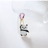 Women's Alloy Panda Balloon Brooch With Electroplating Treatment
