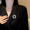 Women's Alloy Pearl Brooch With Electroplating And Natural Plant Flowers Design Highend Clothes Accessory