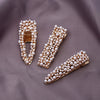 Women's Alloy Pearl Duckbill Clip Minimalist Geometric Style Electroplated