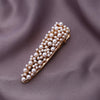 Women's Alloy Pearl Duckbill Clip Minimalist Geometric Style Electroplated
