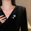 Women's Alloy Pearl Flower Design Brooch With Electroplating