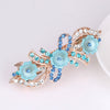 Women's Alloy Pearl Flower Hairpin With Rhinestone Electroplated Ponytail Clip Hair Accessories