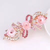 Women's Alloy Pearl Flower Hairpin With Rhinestone Electroplated Ponytail Clip Hair Accessories