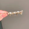 Women's Alloy Pearl Meniscus Flower Brooch With Electroplating And Antislip Buckle Pin Accessories