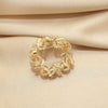 Women's Alloy Pearl Simple Style Diamondembedded Round Flower Brooch With Electroplating