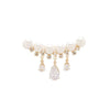 Women's Alloy Pearl Tassel Water Drop Zircon Brooch Electroplated