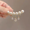 Women's Alloy Pearl Tassel Water Drop Zircon Brooch Electroplated