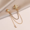 Women's Alloy Planetshaped Star Chain Brooch With Electroplating And Minimalist Style