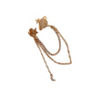 Women's Alloy Planetshaped Star Chain Brooch With Electroplating And Minimalist Style
