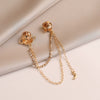 Women's Alloy Planetshaped Star Chain Brooch With Electroplating And Minimalist Style