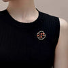 Women's Alloy Plum Blossom Retro Brooch With Electroplating