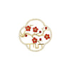 Women's Alloy Plum Blossom Retro Brooch With Electroplating