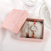 Women's Alloy Pu Bracelet Watch With Spiral Crown Pin Buckle And Round Dial